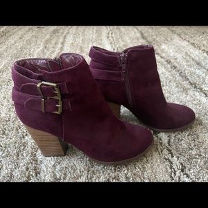 Maroon Booties